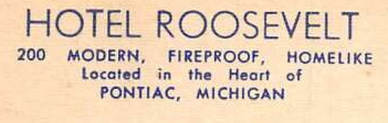 Hotel Roosevelt - Vintage Postcard (newer photo)